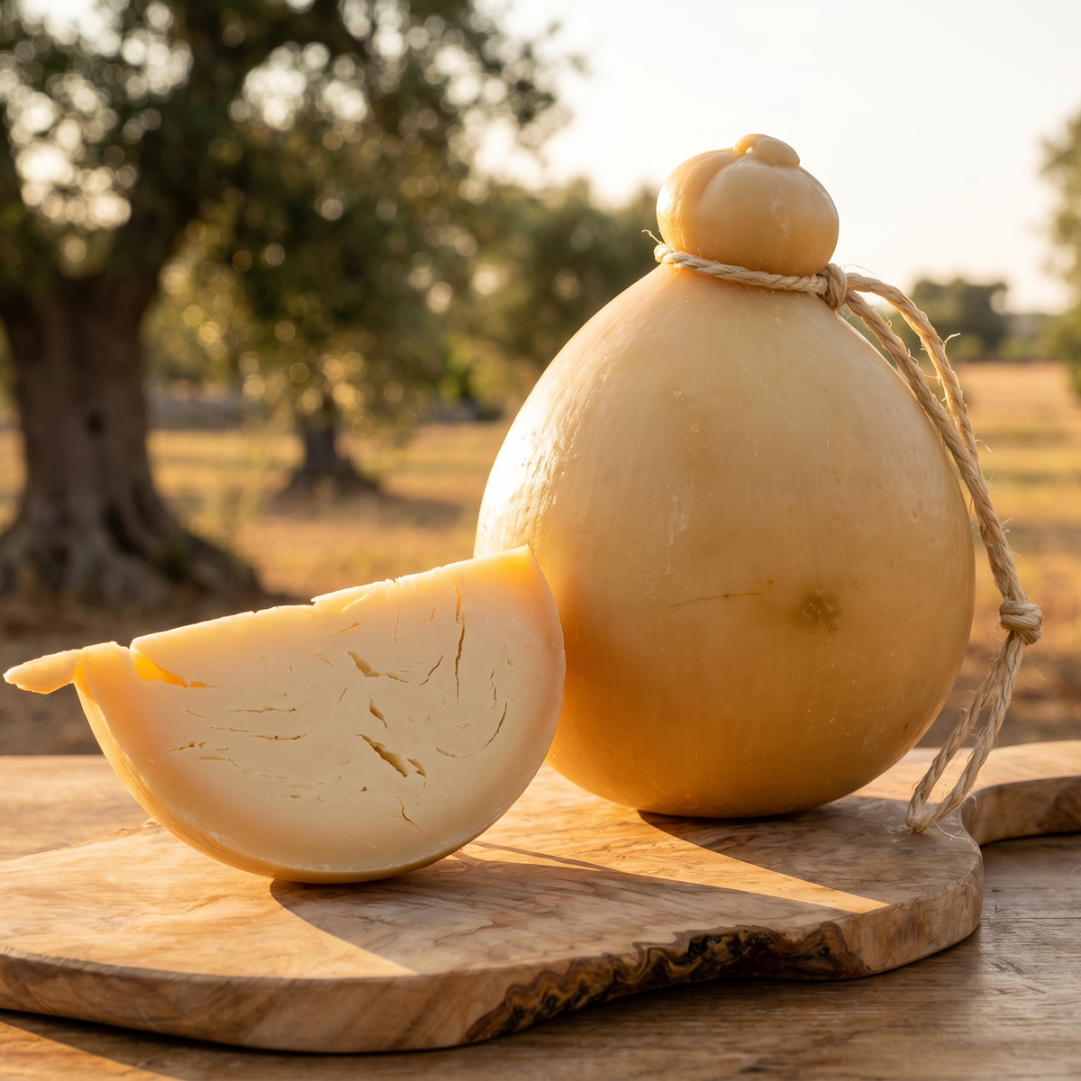 Caciocavalli da latte di vacca Podolica, stagionatura artigianale. Un formaggio pugliese quasi introvabile, da piccoli produttori pugliesi selezionati.