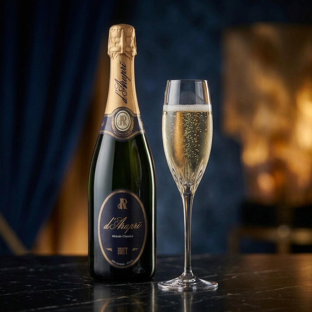 Scopri d’Araprì Brut Metodo Classico pugliese bollicine eleganti, fresche e armoniose bottega imperiale salento