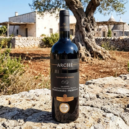 vino blend salento negroamaro primitivo 2021 enoteca bottega imperiale archè 