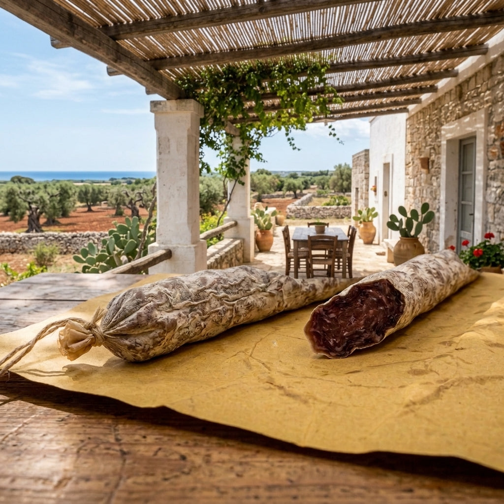 salsiccia di asino stagionata pugliese bottega imperiale salento puglia