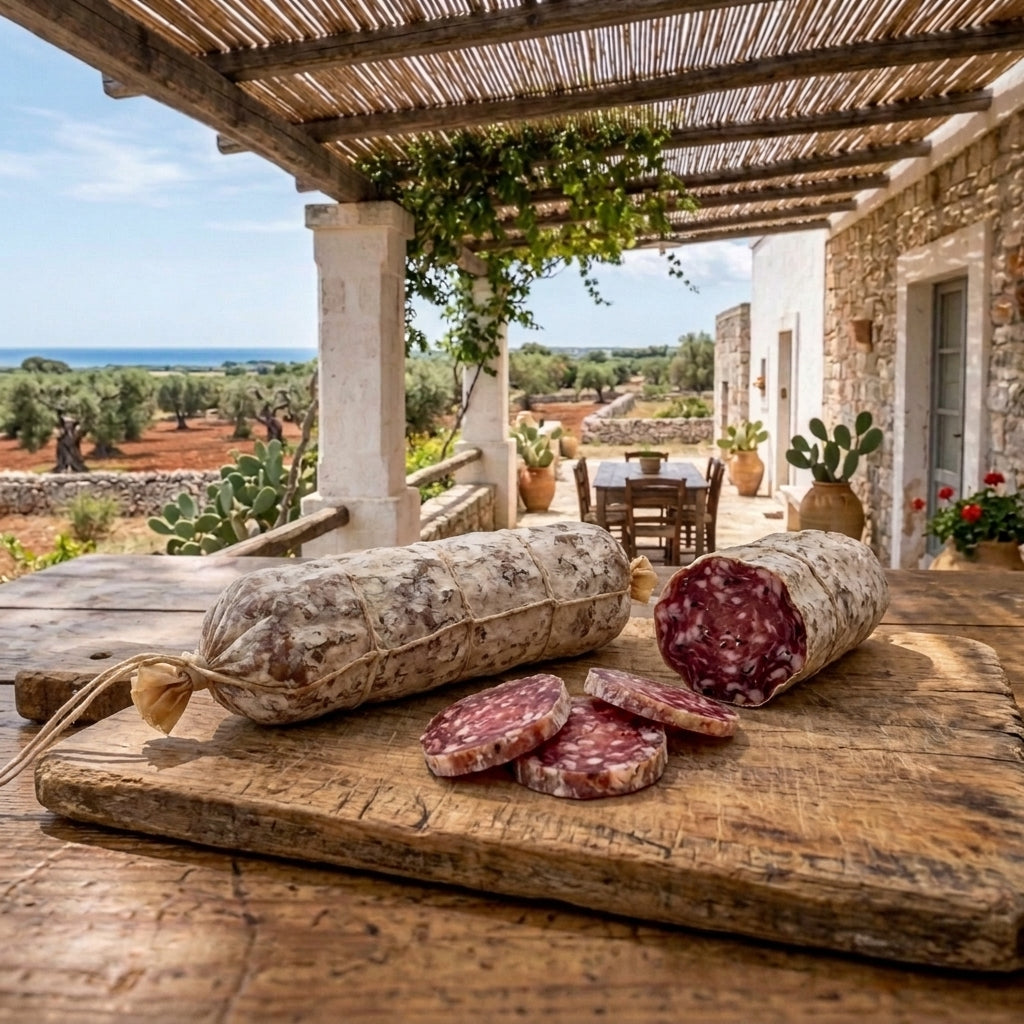 salsiccia di cavallo stagionata pugliese bottega imperiale salento puglia